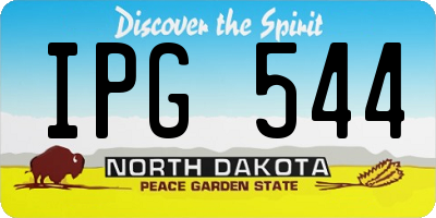 ND license plate IPG544