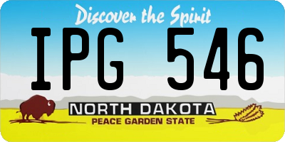 ND license plate IPG546