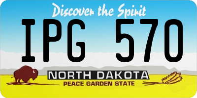 ND license plate IPG570
