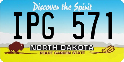 ND license plate IPG571