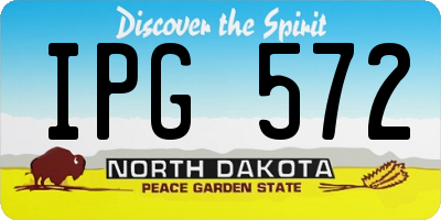 ND license plate IPG572