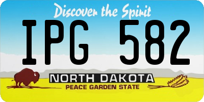 ND license plate IPG582
