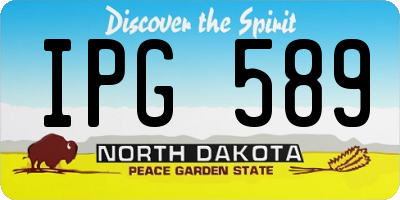 ND license plate IPG589