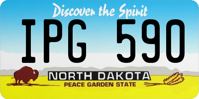 ND license plate IPG590