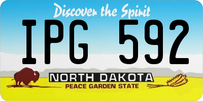 ND license plate IPG592