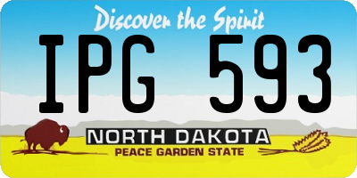 ND license plate IPG593