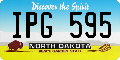 ND license plate IPG595