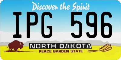 ND license plate IPG596