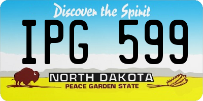 ND license plate IPG599