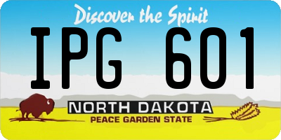 ND license plate IPG601