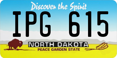 ND license plate IPG615