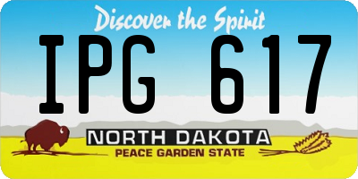 ND license plate IPG617