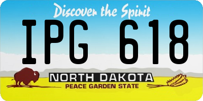 ND license plate IPG618
