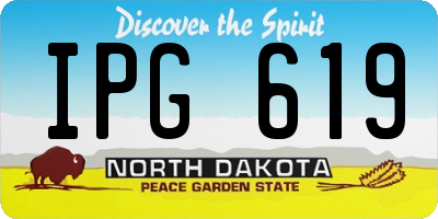 ND license plate IPG619