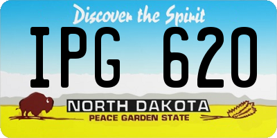 ND license plate IPG620