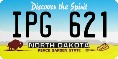 ND license plate IPG621