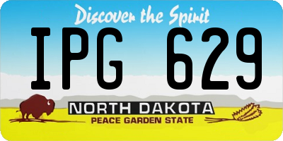 ND license plate IPG629