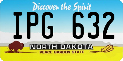 ND license plate IPG632