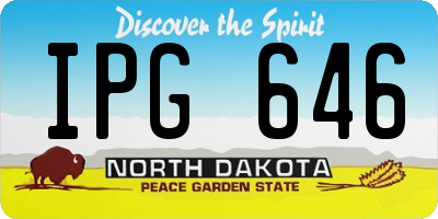 ND license plate IPG646