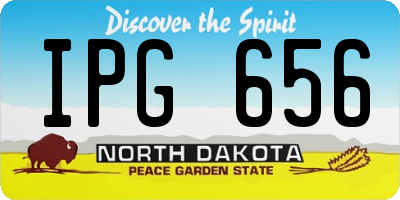 ND license plate IPG656