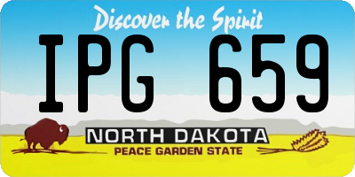 ND license plate IPG659