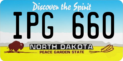 ND license plate IPG660