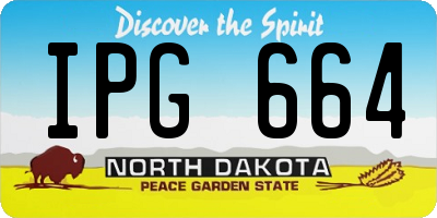 ND license plate IPG664
