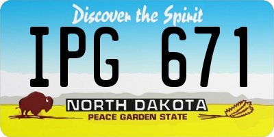 ND license plate IPG671