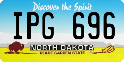 ND license plate IPG696