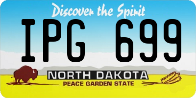 ND license plate IPG699