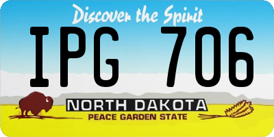 ND license plate IPG706