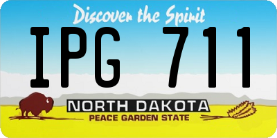ND license plate IPG711