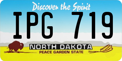 ND license plate IPG719