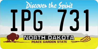 ND license plate IPG731