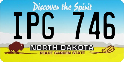 ND license plate IPG746