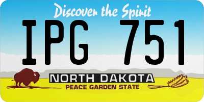 ND license plate IPG751