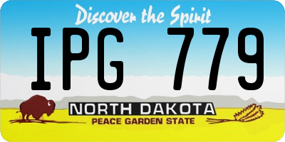 ND license plate IPG779