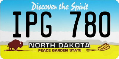 ND license plate IPG780