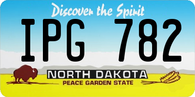 ND license plate IPG782