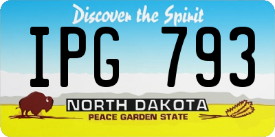 ND license plate IPG793