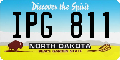 ND license plate IPG811