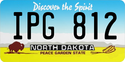 ND license plate IPG812