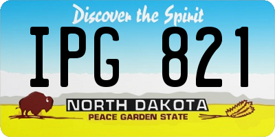 ND license plate IPG821