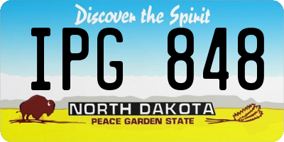 ND license plate IPG848