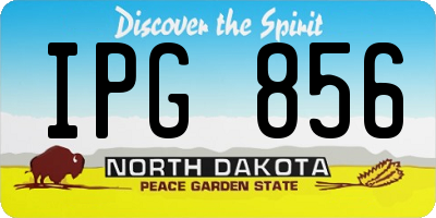 ND license plate IPG856