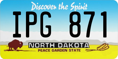 ND license plate IPG871
