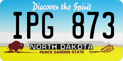 ND license plate IPG873