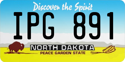 ND license plate IPG891