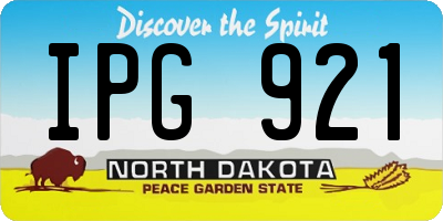 ND license plate IPG921