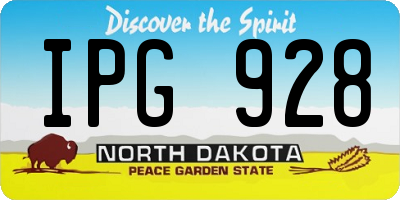ND license plate IPG928